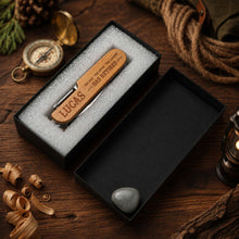Load image into Gallery viewer, Personalized Wooden Multi Tool Custom Name Gift for Dad Retirement