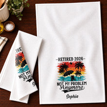 Load image into Gallery viewer, Personalized Funny Kitchen Towel Retirement Gift for Her