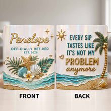 Load image into Gallery viewer, Personalized Coffee Mug Officially Retired Gift for Dad