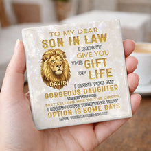 Load image into Gallery viewer, Personalized Ceramic Coaster Custom Gift for Son-in-Law