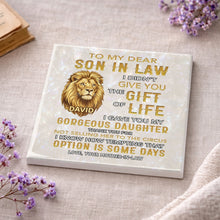 Load image into Gallery viewer, Personalized Ceramic Coaster Custom Gift for Son-in-Law