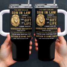 Load image into Gallery viewer, Personalized 40oz Tumbler Custom Gift for Son-in-Law