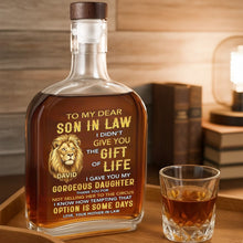 Load image into Gallery viewer, Personalized Whiskey Bottle Custom Name Gift for Son-in-Law