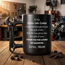 Load image into Gallery viewer, Personalized Wrench Handle Coffee Mug Custom Gift for Son-In-Law