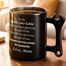 Load image into Gallery viewer, Personalized Wrench Handle Coffee Mug Custom Gift for Son-In-Law