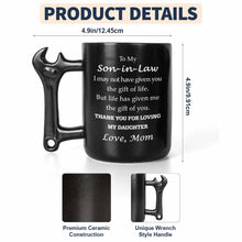 Load image into Gallery viewer, Personalized Wrench Handle Coffee Mug Custom Gift for Son-In-Law