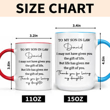 Load image into Gallery viewer, Personalized Accent Mug Custom Gift for Son-In-Law Coffee