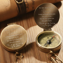 Load image into Gallery viewer, Personalized Engraved Brass Compass Custom Gift for Son-in-Law