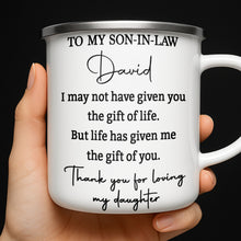 Load image into Gallery viewer, Personalized Enamel Mug Custom Gift for Son-In-Law | BBQ, Father's Day