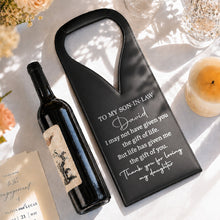 Load image into Gallery viewer, Personalized Leather Wine Bag Custom Gift for Son-in-Law