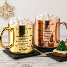 Load image into Gallery viewer, Personalized Metallic Mug Custom Gift for Son-in-Law Birthday Christmas