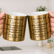 Load image into Gallery viewer, Personalized Metallic Mug Custom Gift for Son-in-Law Birthday Christmas