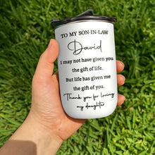 Load image into Gallery viewer, Personalized 10oz Stainless Steel Tumbler Custom Gift for Son-in-Law