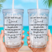 Load image into Gallery viewer, Personalized Tumbler Custom Name Gift for Son-In-Law 14oz