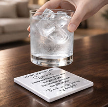 Load image into Gallery viewer, Personalized Ceramic Coaster Custom Gift for Son-In-Law