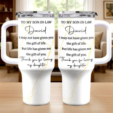Load image into Gallery viewer, Personalized 40oz Tumbler Custom Name Gift for Son-in-Law
