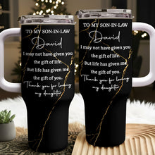 Load image into Gallery viewer, Personalized 40oz Tumbler Custom Name Gift for Son-in-Law