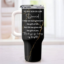 Load image into Gallery viewer, Personalized 40oz Tumbler Custom Name Gift for Son-in-Law