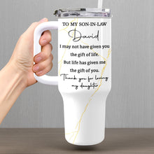 Load image into Gallery viewer, Personalized 40oz Tumbler Custom Name Gift for Son-in-Law