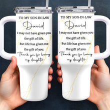 Load image into Gallery viewer, Personalized 40oz Tumbler Custom Name Gift for Son-in-Law