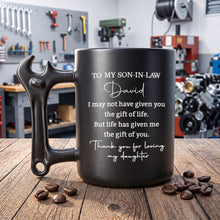 Load image into Gallery viewer, Personalized Wrench Handle Coffee Mug Custom Gift for Son-in-Law