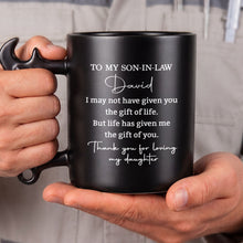 Load image into Gallery viewer, Personalized Wrench Handle Coffee Mug Custom Gift for Son-in-Law