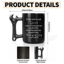 Load image into Gallery viewer, Personalized Wrench Handle Coffee Mug Custom Gift for Son-in-Law