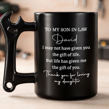 Load image into Gallery viewer, Personalized Wrench Handle Coffee Mug Custom Gift for Son-in-Law