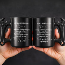 Load image into Gallery viewer, Personalized Wrench Handle Coffee Mug Custom Gift for Son-in-Law