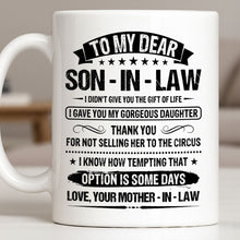 Load image into Gallery viewer, Personalized Coffee Mug for Son-in-Law Unique Gift Idea