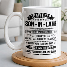 Load image into Gallery viewer, Personalized Coffee Mug for Son-in-Law Unique Gift Idea
