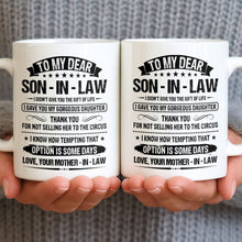 Load image into Gallery viewer, Personalized Coffee Mug for Son-in-Law Unique Gift Idea
