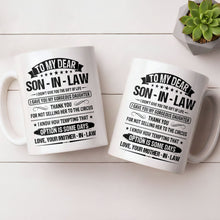 Load image into Gallery viewer, Personalized Coffee Mug for Son-in-Law Unique Gift Idea