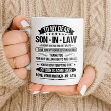 Load image into Gallery viewer, Personalized Coffee Mug for Son-in-Law Unique Gift Idea