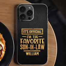 Load image into Gallery viewer, Personalized Clear Phone Case Custom Name Gift for Son-in-Law