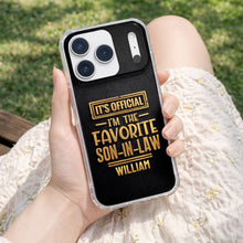 Load image into Gallery viewer, Personalized Clear Phone Case Custom Name Gift for Son-in-Law