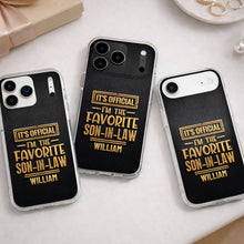 Load image into Gallery viewer, Personalized Clear Phone Case Custom Name Gift for Son-in-Law