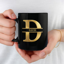 Load image into Gallery viewer, Personalized Black Mug Custom Name Gift for Son-in-Law