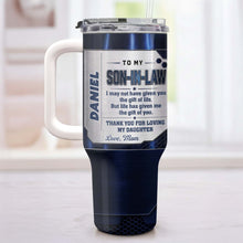 Load image into Gallery viewer, Customized 40oz Tumbler Gift for Son-in-Law with Straw