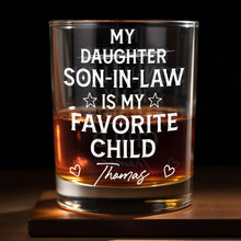Load image into Gallery viewer, Personalized Whiskey Glass Custom Name Gift for Son-In-Law