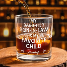 Load image into Gallery viewer, Personalized Whiskey Glass Custom Name Gift for Son-In-Law