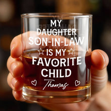 Load image into Gallery viewer, Personalized Whiskey Glass Custom Name Gift for Son-In-Law