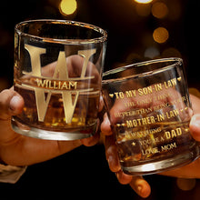 Load image into Gallery viewer, Personalized Whiskey Glass Custom Name Monogram Gift for Dad