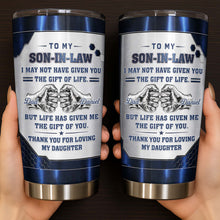 Load image into Gallery viewer, Personalized 20oz Stainless Steel Tumbler Custom Gift for Son-in-Law