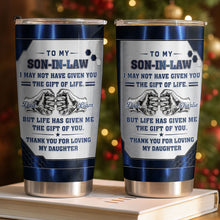 Load image into Gallery viewer, Personalized 20oz Stainless Steel Tumbler Custom Gift for Son-in-Law