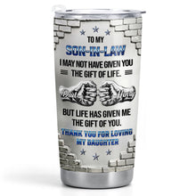 Load image into Gallery viewer, Personalized Stainless Steel Tumbler Custom Gift for Son-in-Law