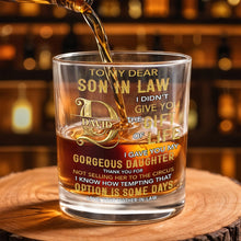 Load image into Gallery viewer, Personalized Custom Whiskey Glass Gift for Son-in-Law - Elegant Design