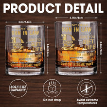Load image into Gallery viewer, Personalized Custom Whiskey Glass Gift for Son-in-Law - Elegant Design