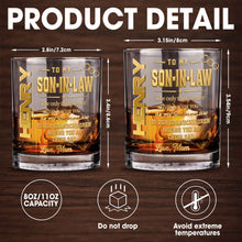 Load image into Gallery viewer, Personalized Custom Whiskey Glass Gift for Son-in-Law