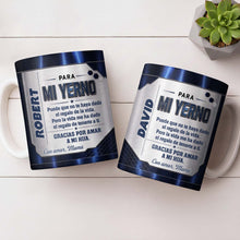 Load image into Gallery viewer, Personalized Metallic Coffee Mug Custom Text Gift for Son-in-Law